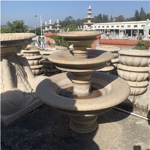 Custom Stone Landscaping Fountain Granite Garden Waterfall